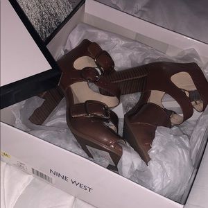 Brown Nine West Heels